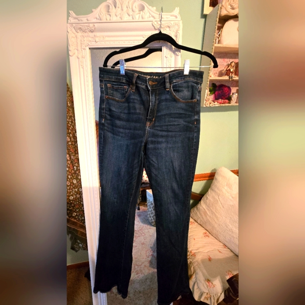 American Eagle Outfitters Dark Wash Flare Jeans